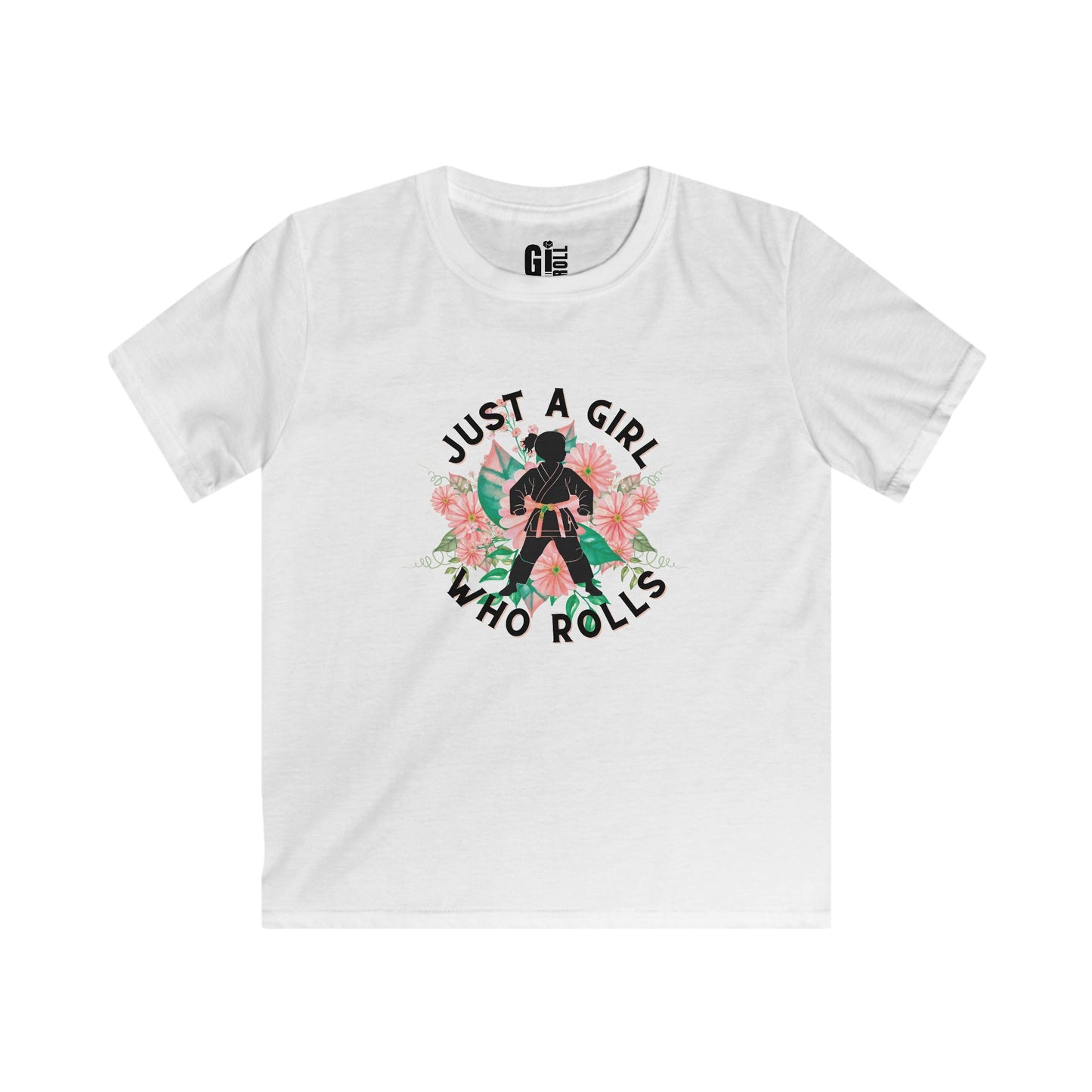 Just a Girl Who Rolls -Kids Softstyle Tee